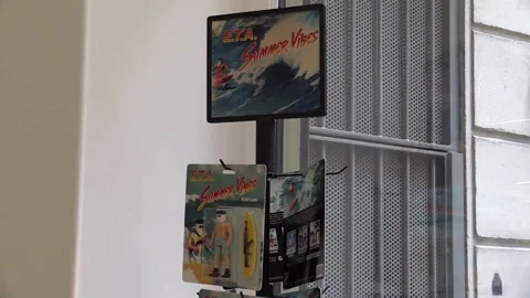 Exhibition in Paris reflects on AI's transformative power regarding overpopuatio Stock-Footage 279313078