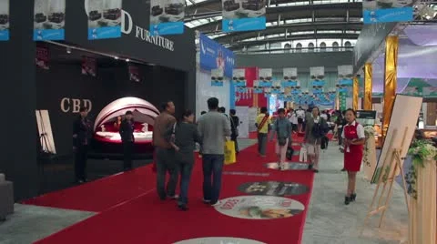 Exhibition room Stock Footage 10572296