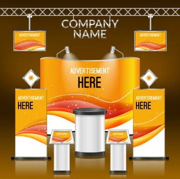 Exhibition stand design Stock Illustration