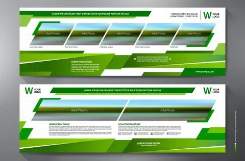 Exhibition Stand Displays Template Stock Illustration