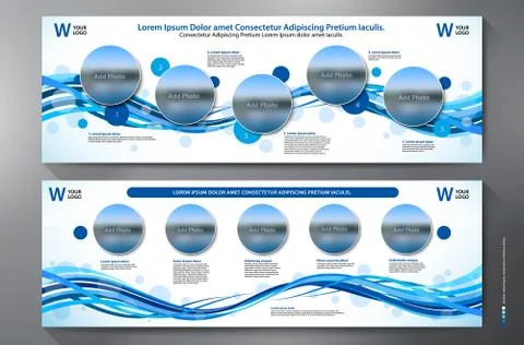 Exhibition Stand Displays Template Stock Illustration