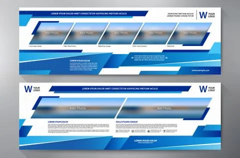 Exhibition Stand Displays Template for Print. Stock Illustration