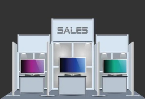 Exhibition stand Stock Illustration