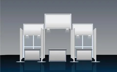 Exhibition stand 스톡 일러스트