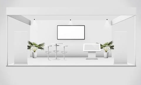 Exhibition stand mock up Stock Illustration
