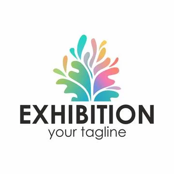 Exhibition Vector Logo Stock-Illustration