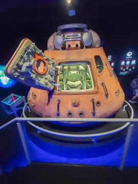 Exhibitor space module in a museum Stock Photos