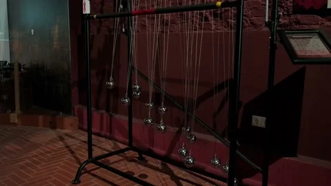 Exhibits in the Museum of Science and Technology Video stock 154656570