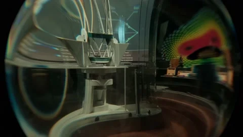 Exhibits in the Museum of Science and Technology Vídeos de archivo 154656692