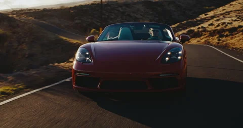 Exhilarating Sunset Drive Stock Footage 213621018