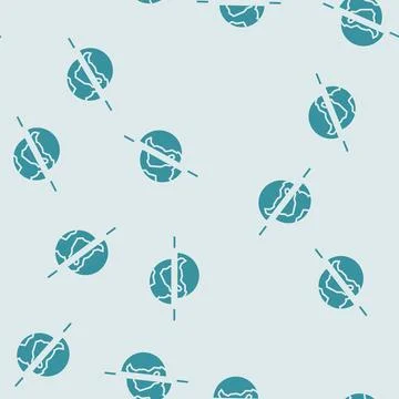 The existence of parallel universes glyph seamless pattern Stock Illustration