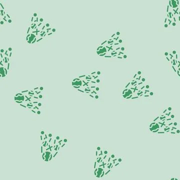 The existence of parallel universes glyph vector seamless pattern Stock-Illustration