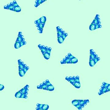 The existence of parallel universes isometric icon seamless pattern Stock-Illustration