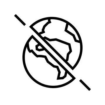 The existence of parallel universes line icon vector illustration Illustrazione stock