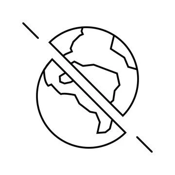 The existence of parallel universes line icon vector illustration Illustrazione stock