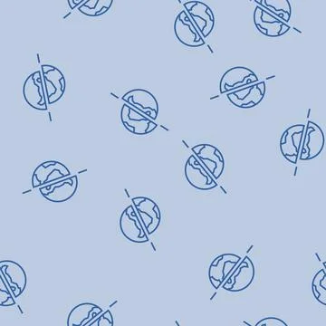 The existence of parallel universes line seamless pattern Illustrazione stock