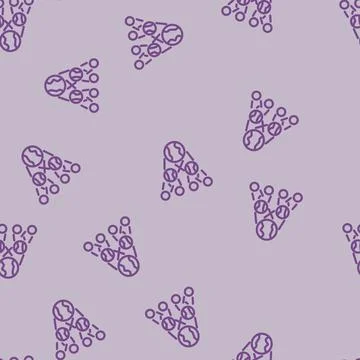 The existence of parallel universes line vector seamless pattern Stock Illustration