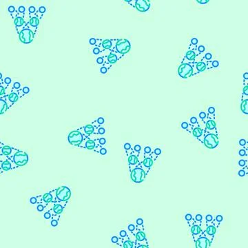 The existence of parallel universes vector seamless pattern Illustrazione stock