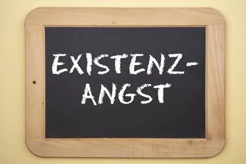 Existenzangst  Existential fear 스톡 사진