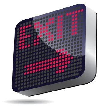 Exit arrow Stock Illustration