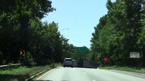 Exit Atlantic City Stock Footage 8601570