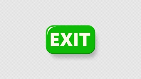Exit button icon. Stock Footage 269116944