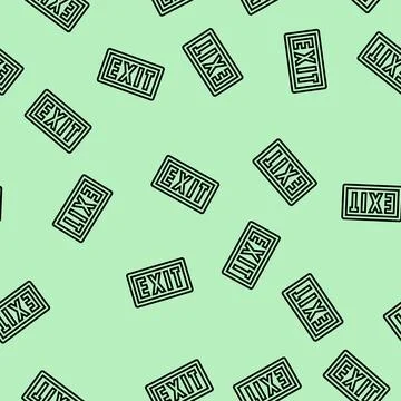 Exit close line seamless pattern 스톡 일러스트