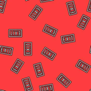 Exit close vector seamless pattern イラスト素材