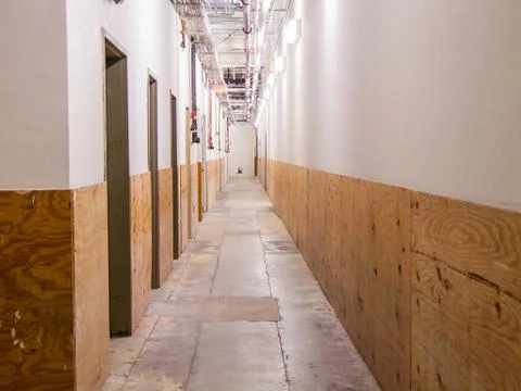 Exit corridor Stock Photos