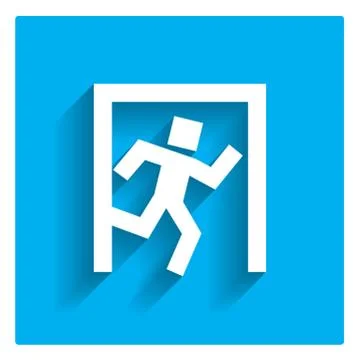 Exit door icon Stock-Illustration