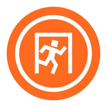 Exit door icon Stock Illustration