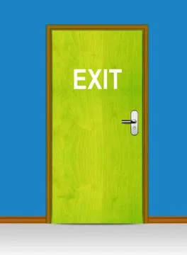 Exit door Stock Photos