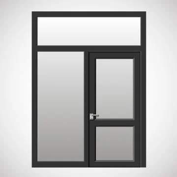 Exit door to the terrace Stock Illustration