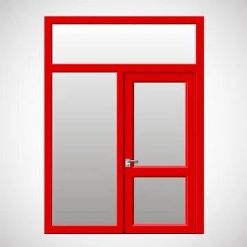 Exit door to the terrace Stock Illustration