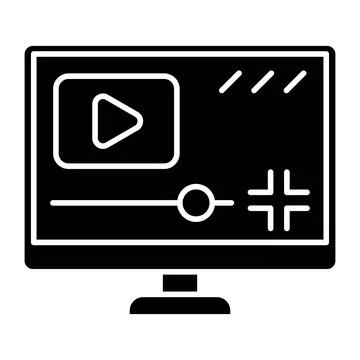 Exit Fullscreen Glyph Icon Stock Illustration