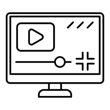 Exit Fullscreen Line Icon Stock Illustration