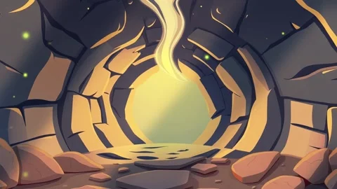 The Exit: Gentle Animated Scene - Cave B... | Stock Video | Pond5