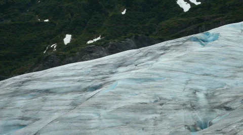 Exit Glacier Alaska pan right P HD 8148 Stock Footage 832040