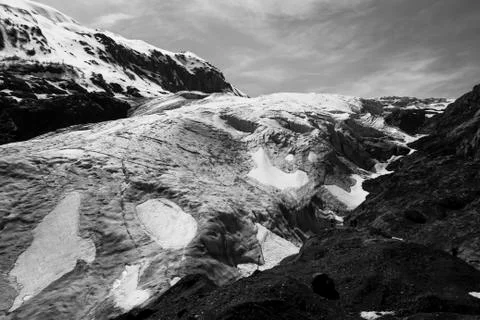 Exit glacier Stock Photos