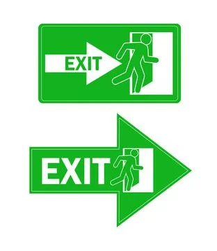 Exit icon for concept design. Help vector illustration. Isolated vector icon Stockillustratie