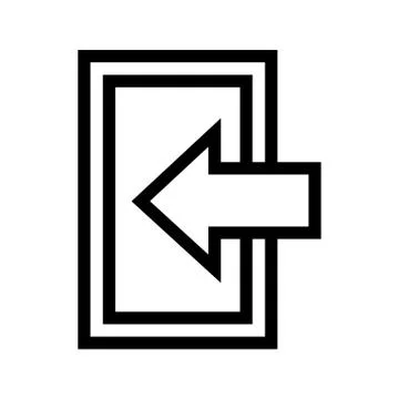 Exit Icon Stock Illustration