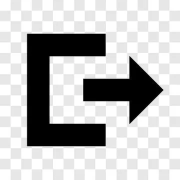 Exit icon - vector iconic design Stock Illustration