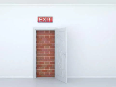 Exit Stock Illustration