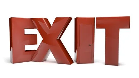 Exit Stock Illustration