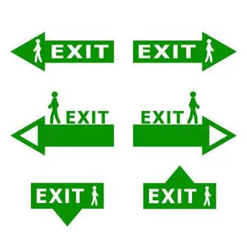 Exit Stock Illustration