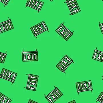 Exit information vector seamless pattern 스톡 일러스트