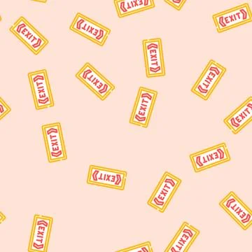 Exit information vector seamless pattern Stock Illustration