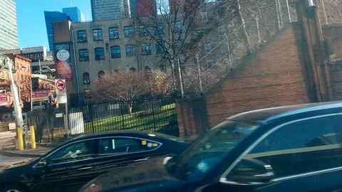 Exit of the Lincoln Tunnel.4K Stock Footage 103172033
