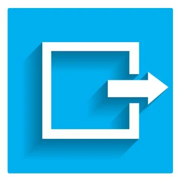 Exit log out sign Stock Illustration