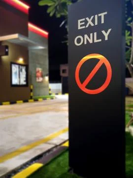 Exit Only Sign Foto stock